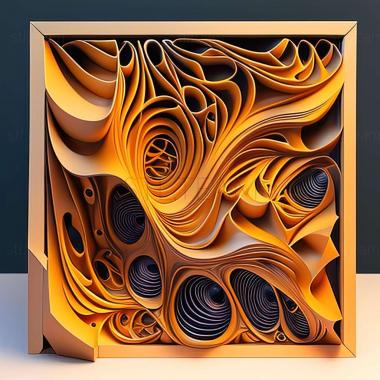 3D model abstract painting (STL)